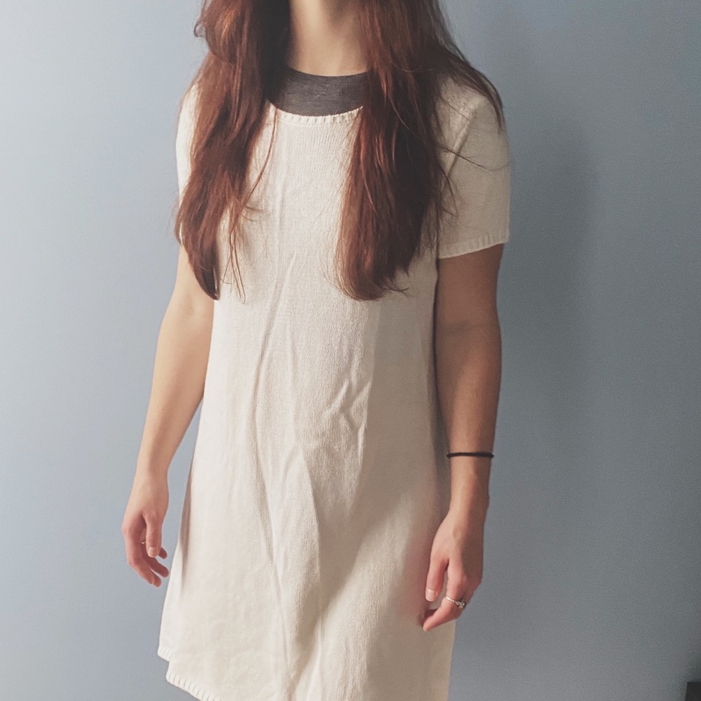 TOBI ivory tunic sweater dress